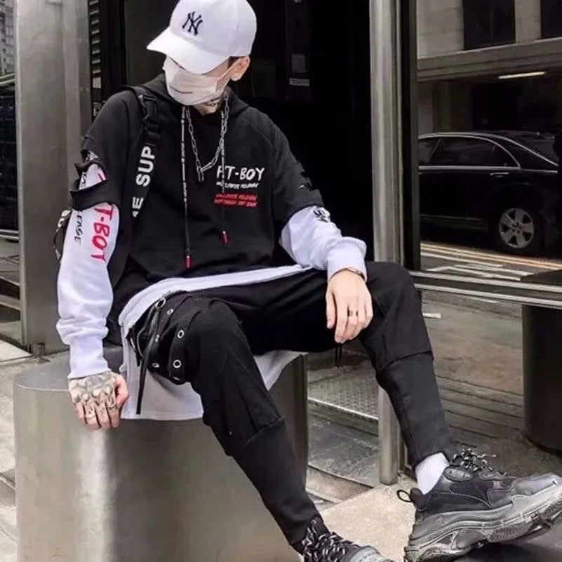 Korean Fashion Stylish Hip Hop Hoodie