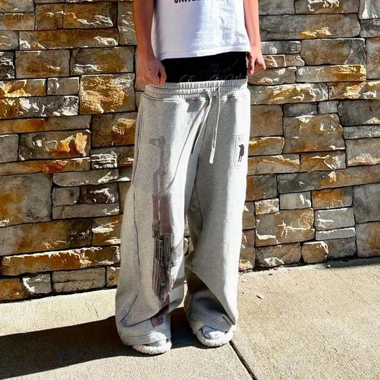 Y2K High-Waisted AK-$7 Pants