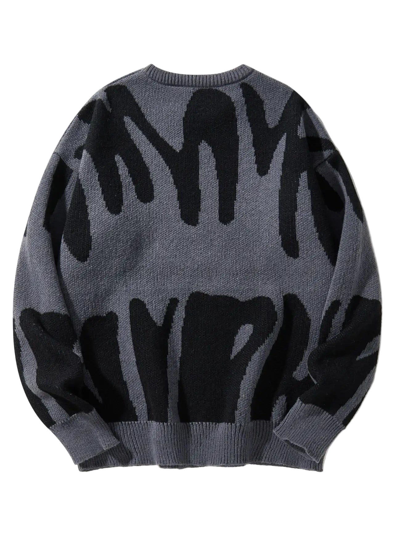 Wavy Contrast Sweater