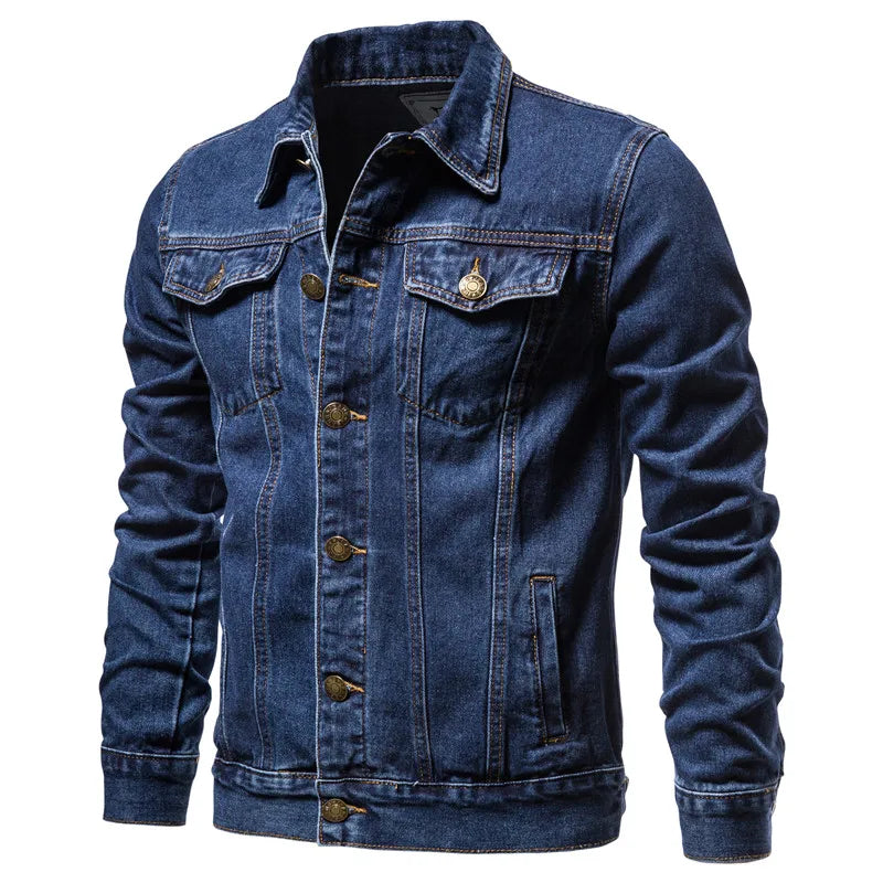 Hommes Motorcycle Denim Jacket