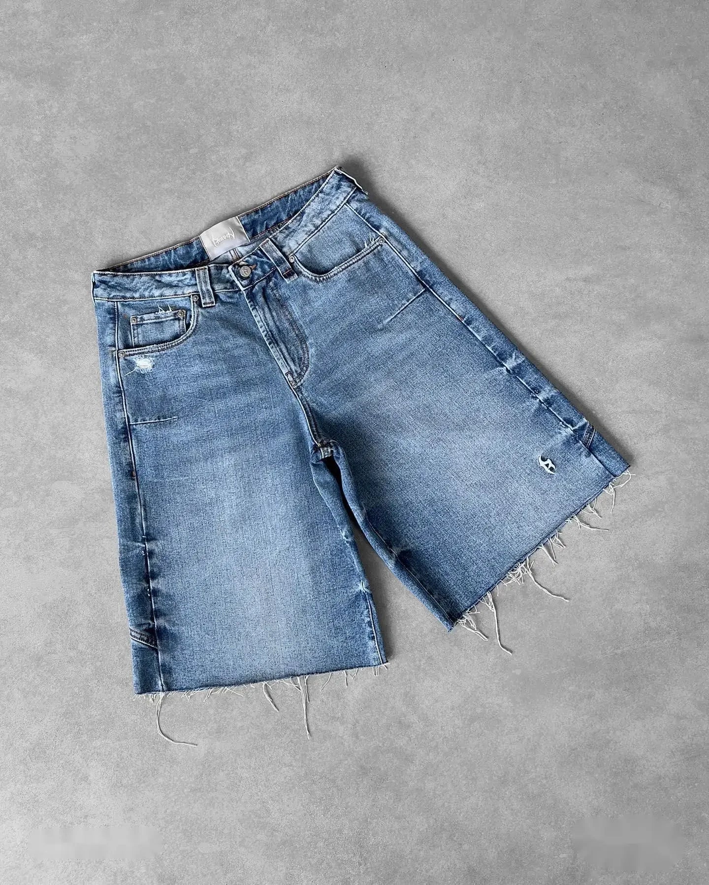 Ripped Y2K Punk Denim Jorts