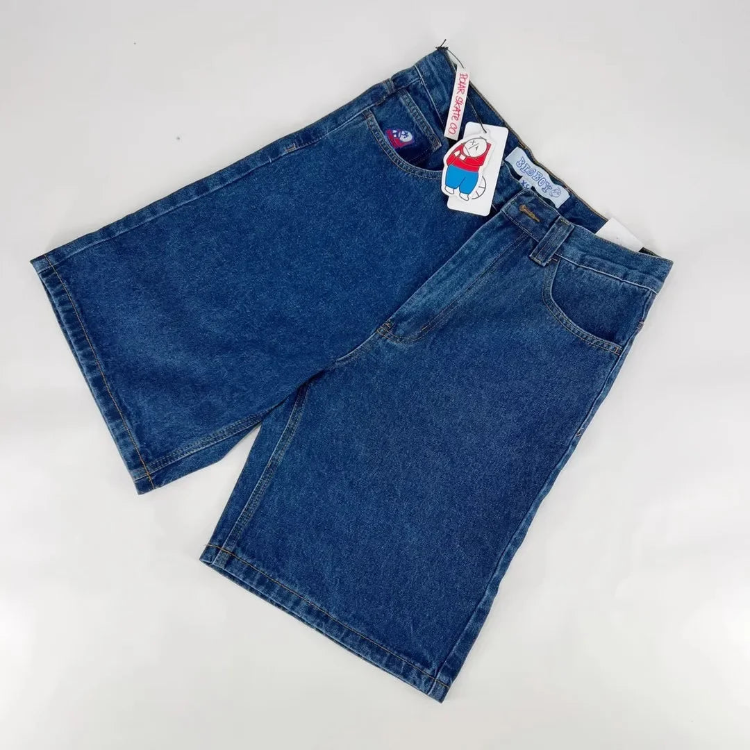Ripped Y2K Punk Denim Jorts