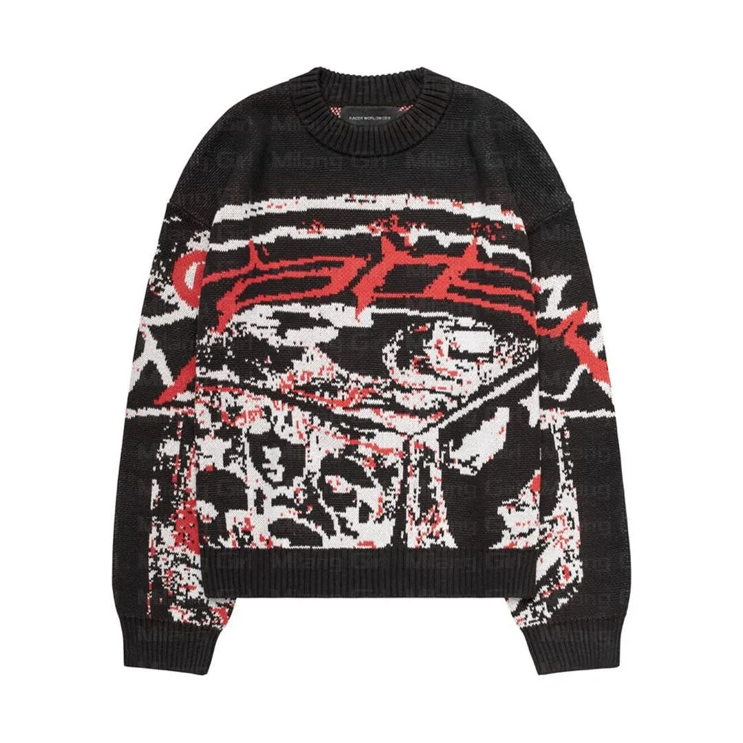 Many Faces Academia Sweater