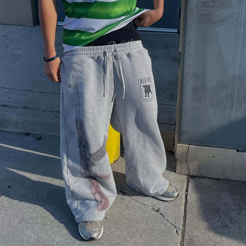 Y2K High-Waisted AK-$7 Pants