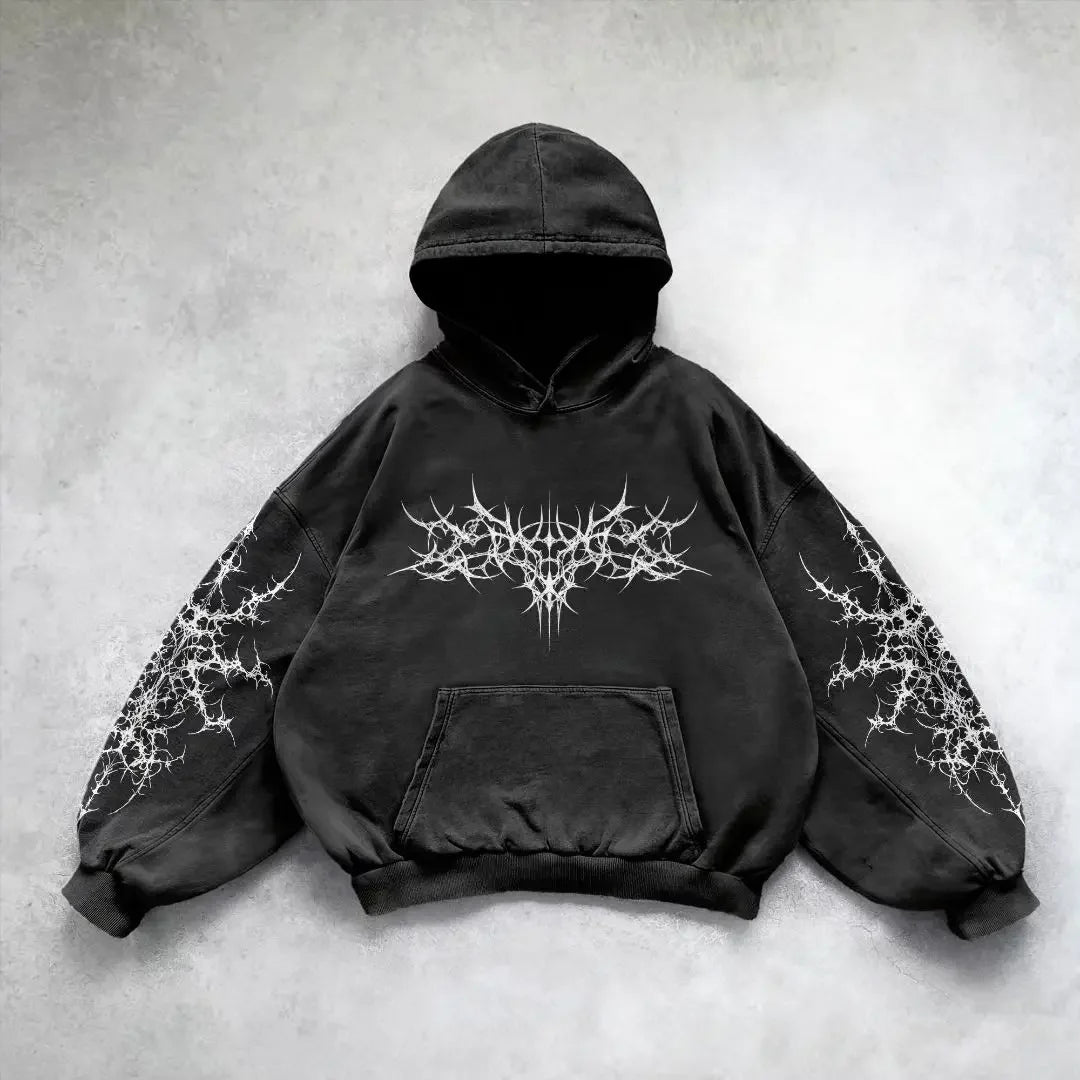 Y2K Vintage Fashion Zip Up Hoodie