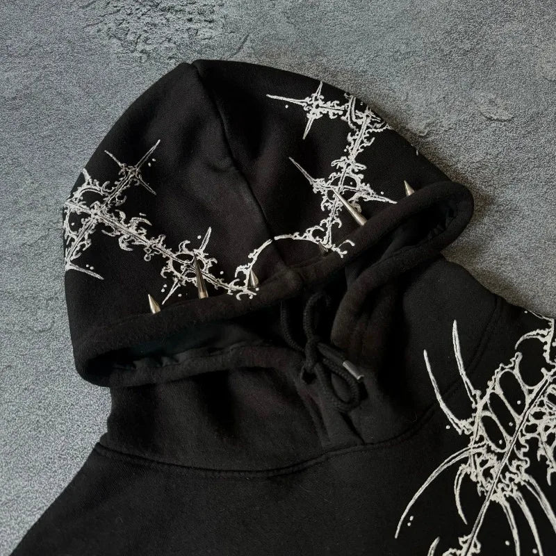 Y2K Harajuku Gothic Hoodie