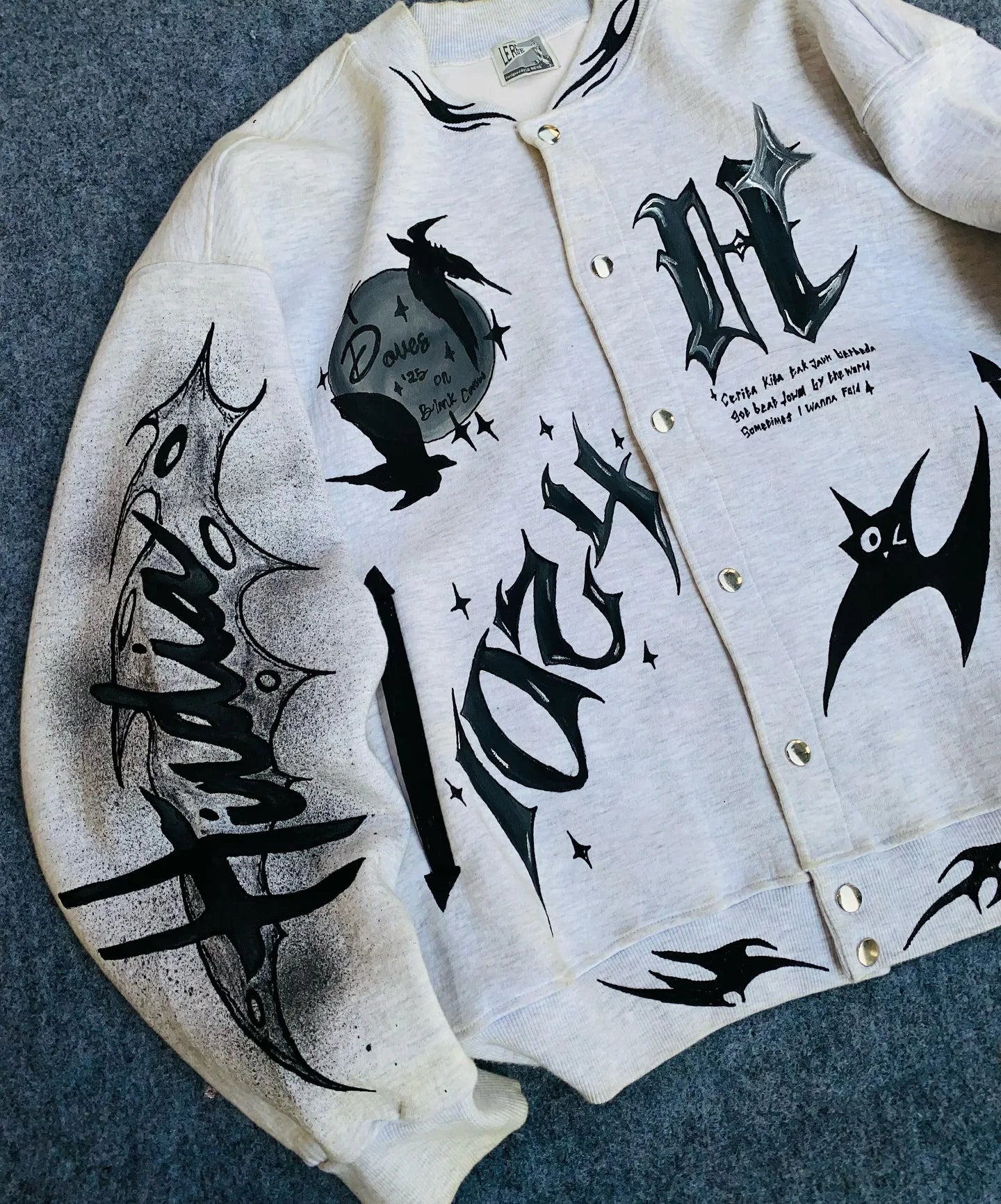 Designer Gothic Doves Sweater