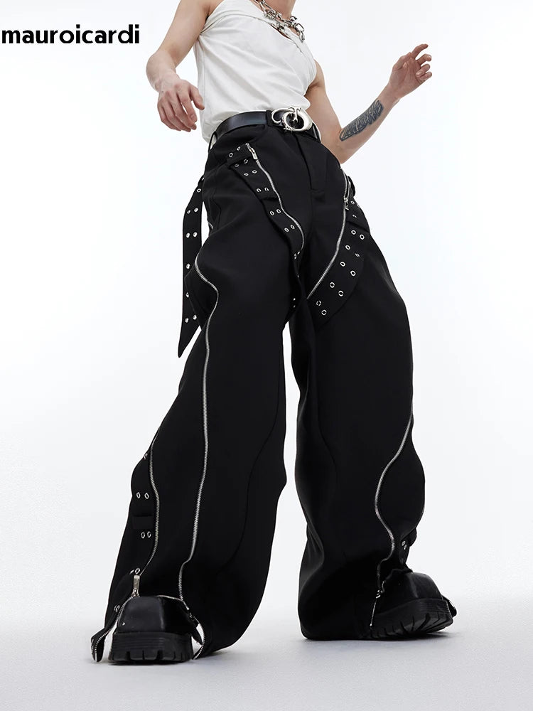 Mitternachts-Gurtwerk Designer Trousers