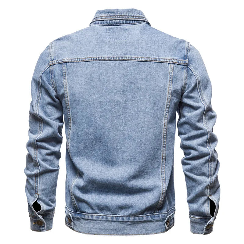 Hommes Motorcycle Denim Jacket