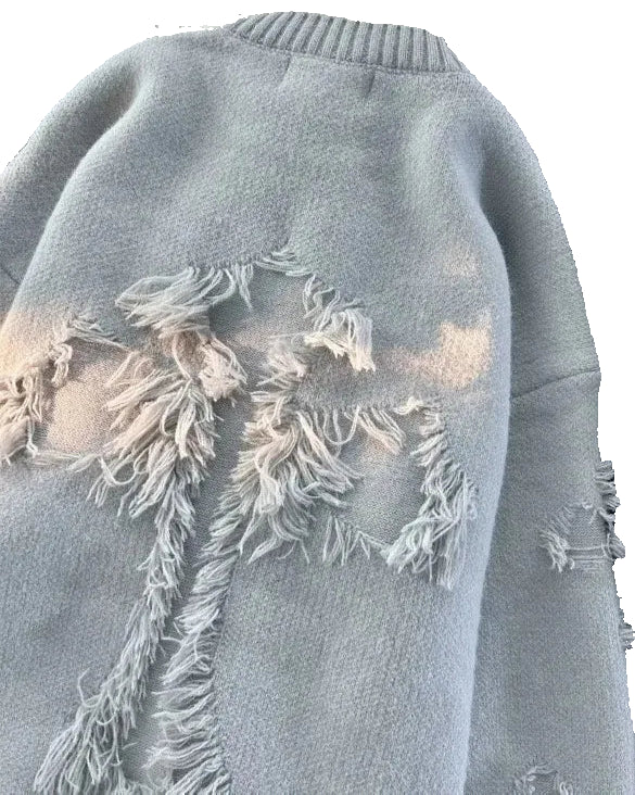 Versatile Knitted Cross Sweater