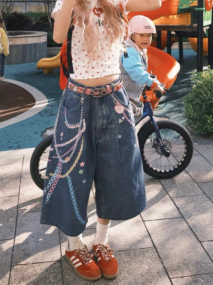 HOUZHOU Aesthetic Denim Jorts