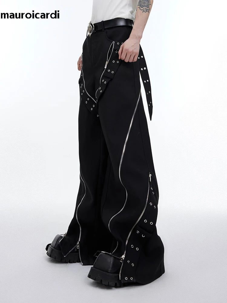 Mitternachts-Gurtwerk Designer Trousers