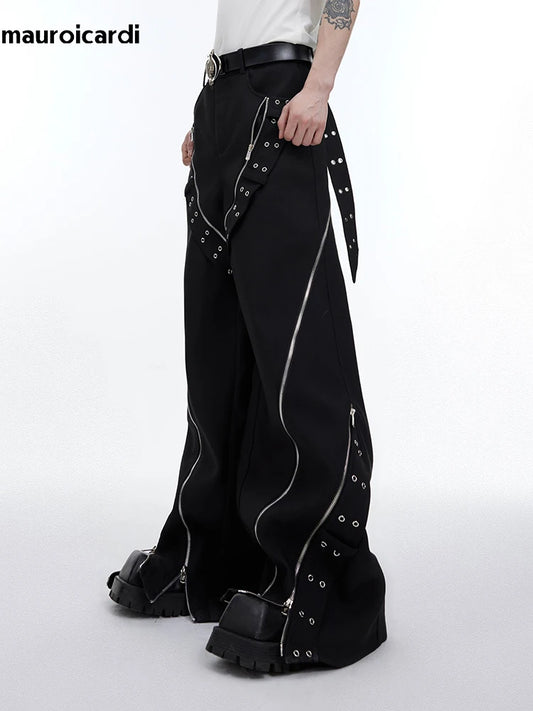Mitternachts-Gurtwerk Designer Trousers
