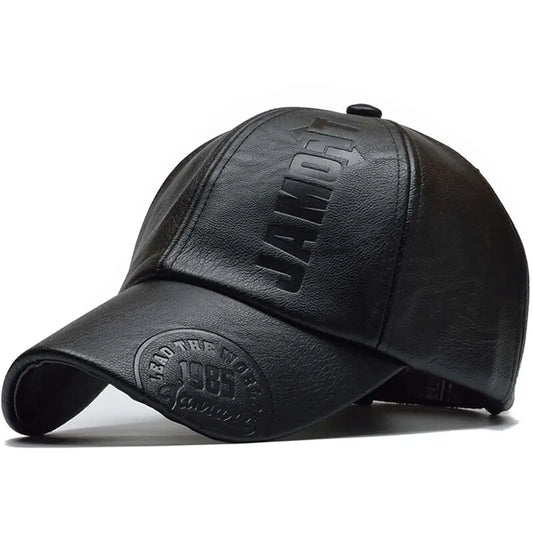 Pu Leather Casual BB Hat