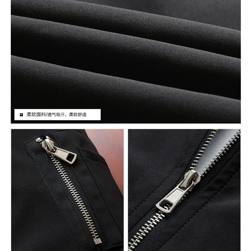 Clean Windbreaker Slim Bomber Jacket