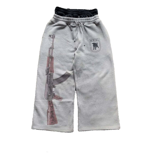 Y2K High-Waisted AK-$7 Pants