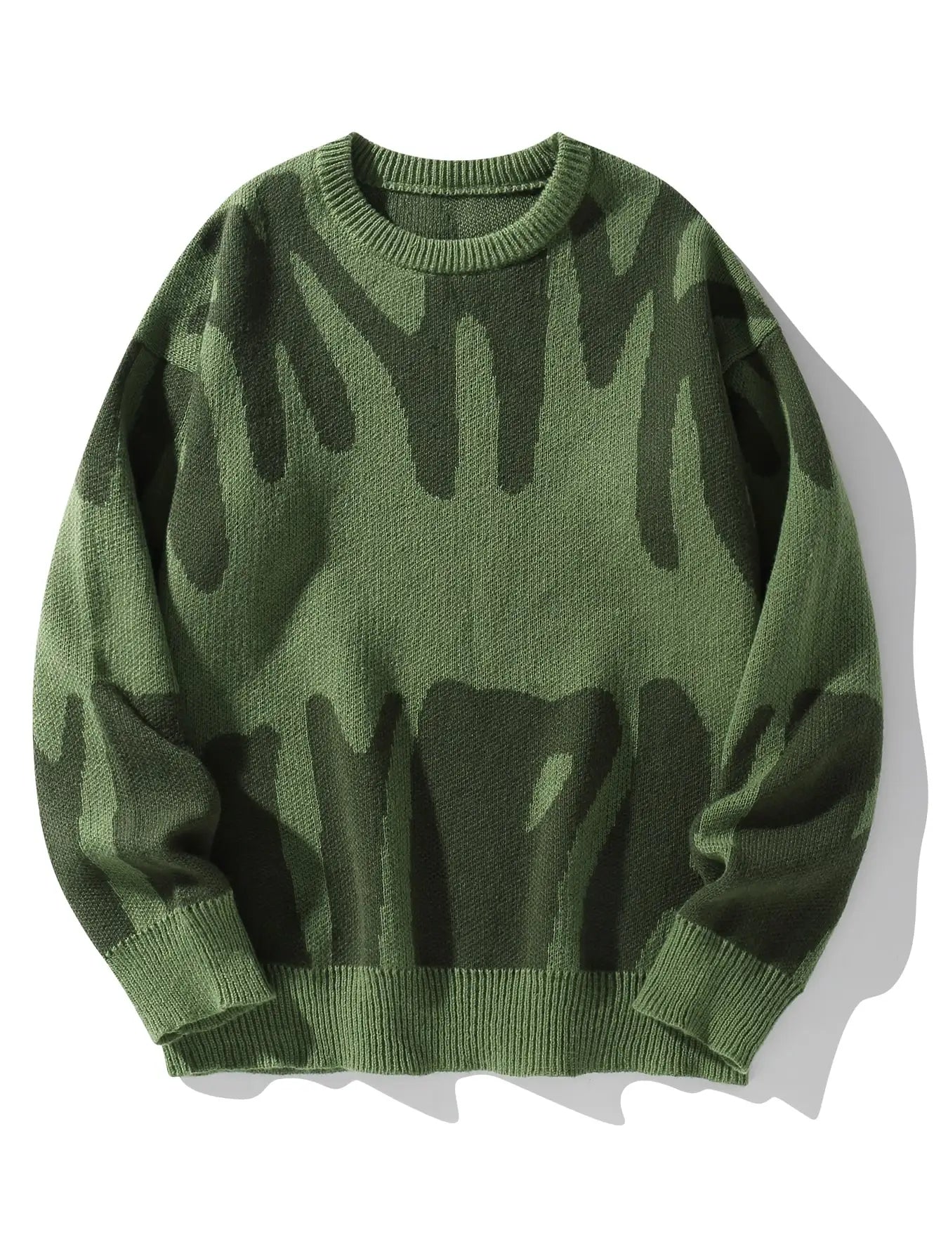 Wavy Contrast Sweater