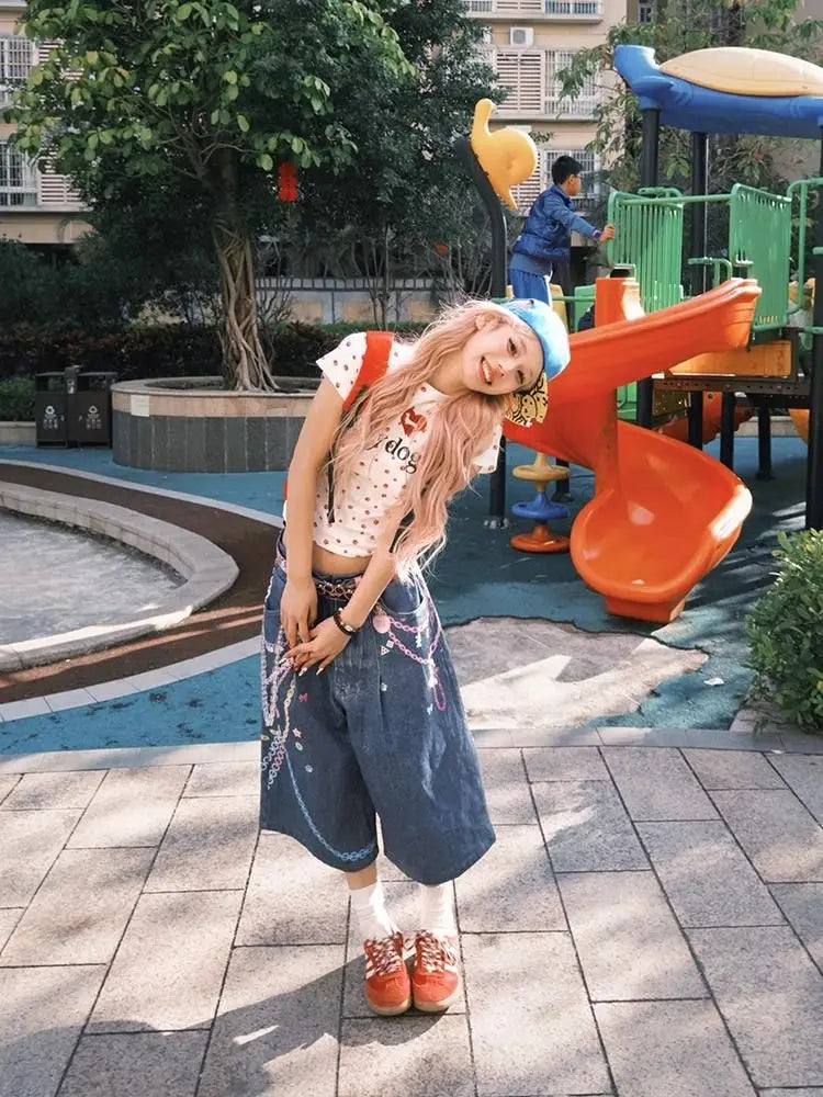 HOUZHOU Aesthetic Denim Jorts