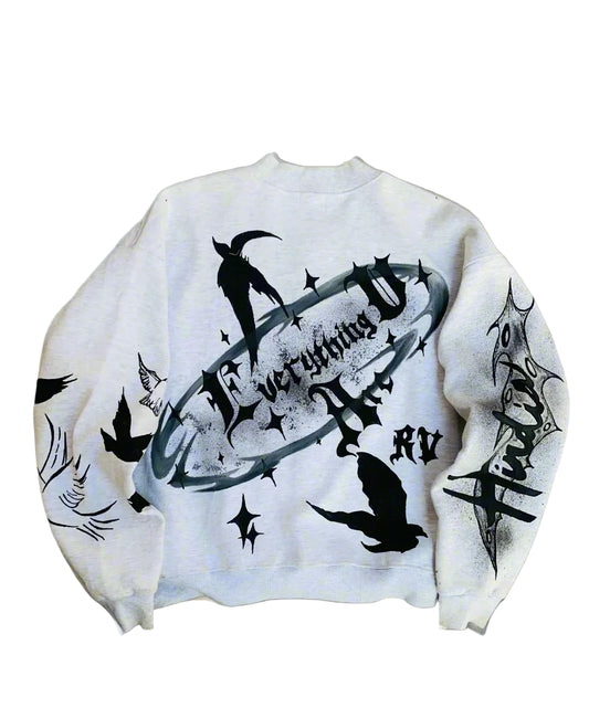 Designer Gothic Doves Sweater