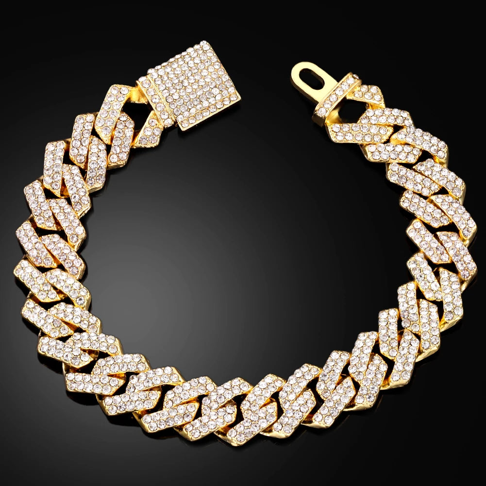 Iced Out Cuban Chain Bracelets