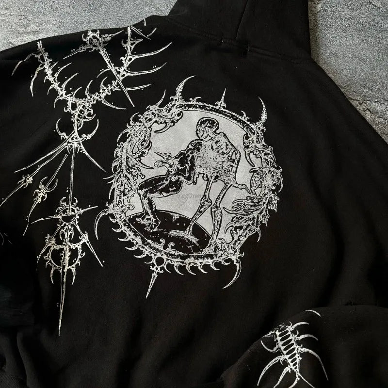 Y2K Harajuku Gothic Hoodie