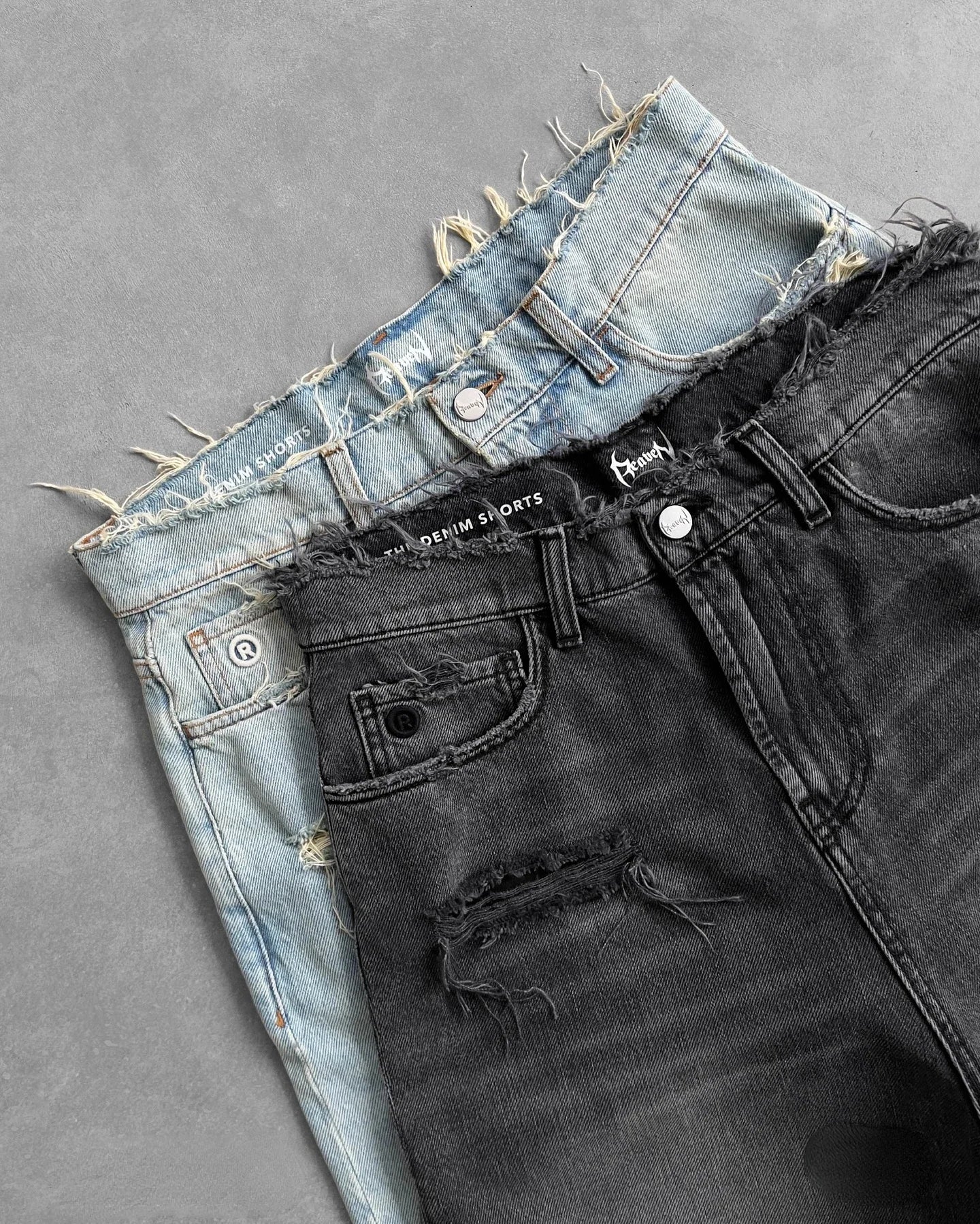 Ripped Y2K Punk Denim Jorts