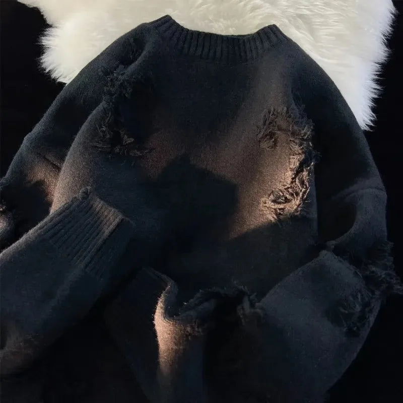 Versatile Knitted Cross Sweater