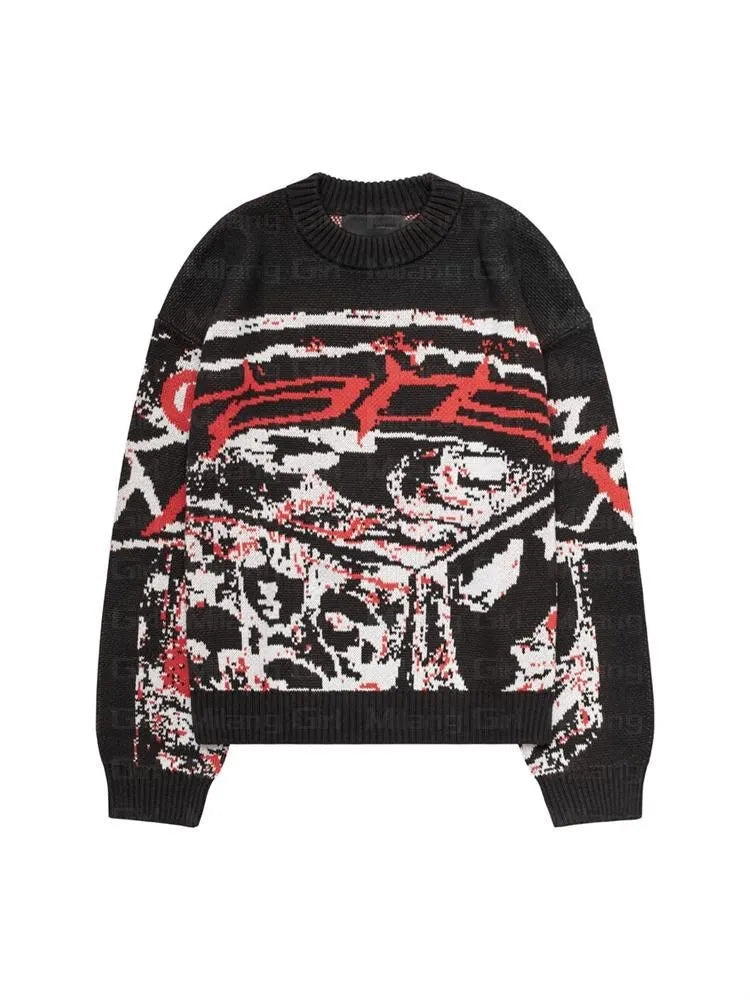 Many Faces Academia Sweater
