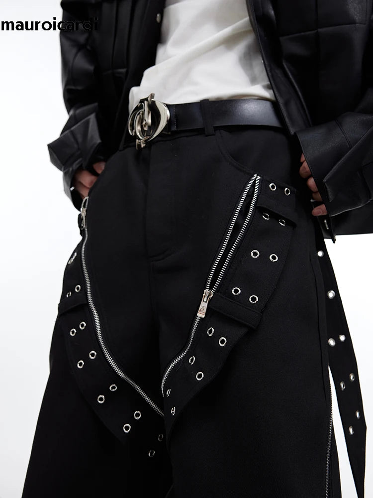Mitternachts-Gurtwerk Designer Trousers