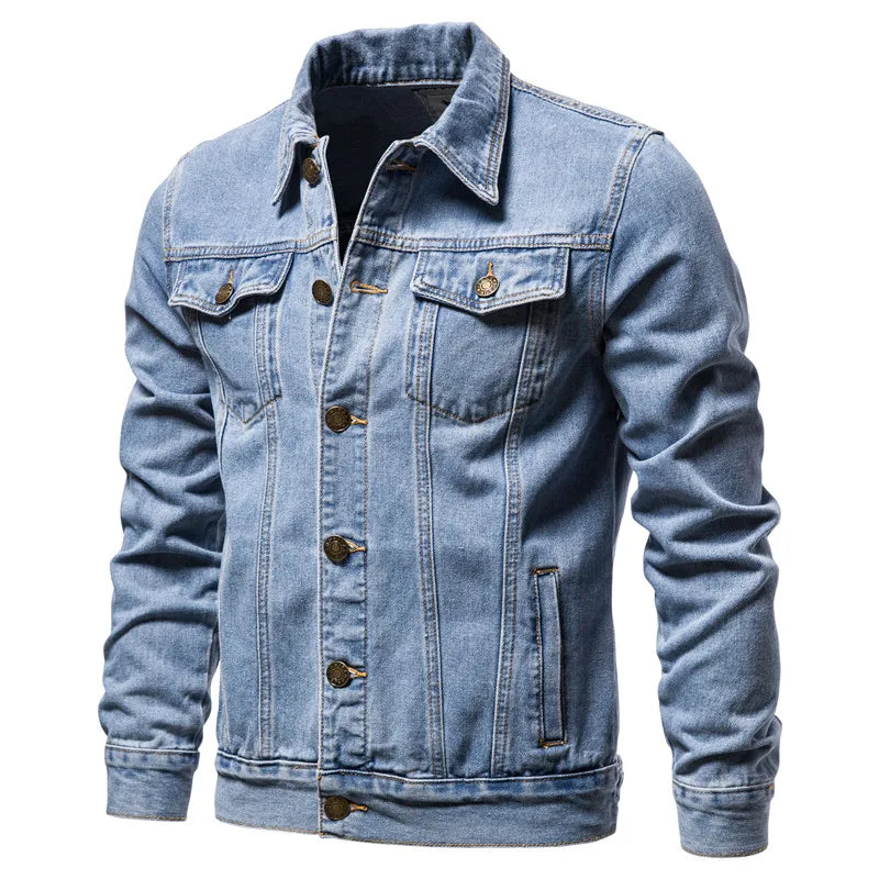 Hommes Motorcycle Denim Jacket
