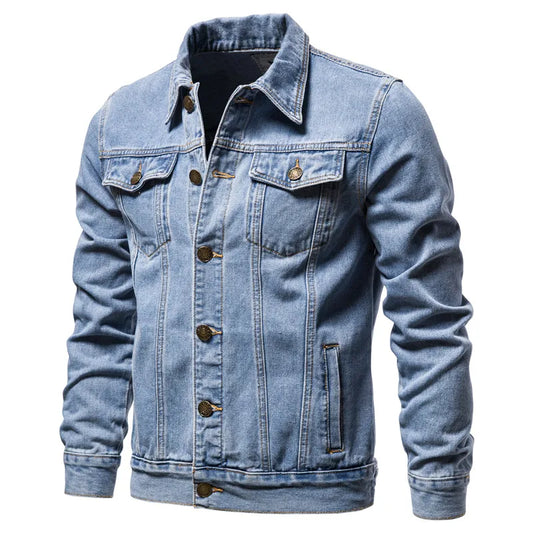 Hommes Motorcycle Denim Jacket