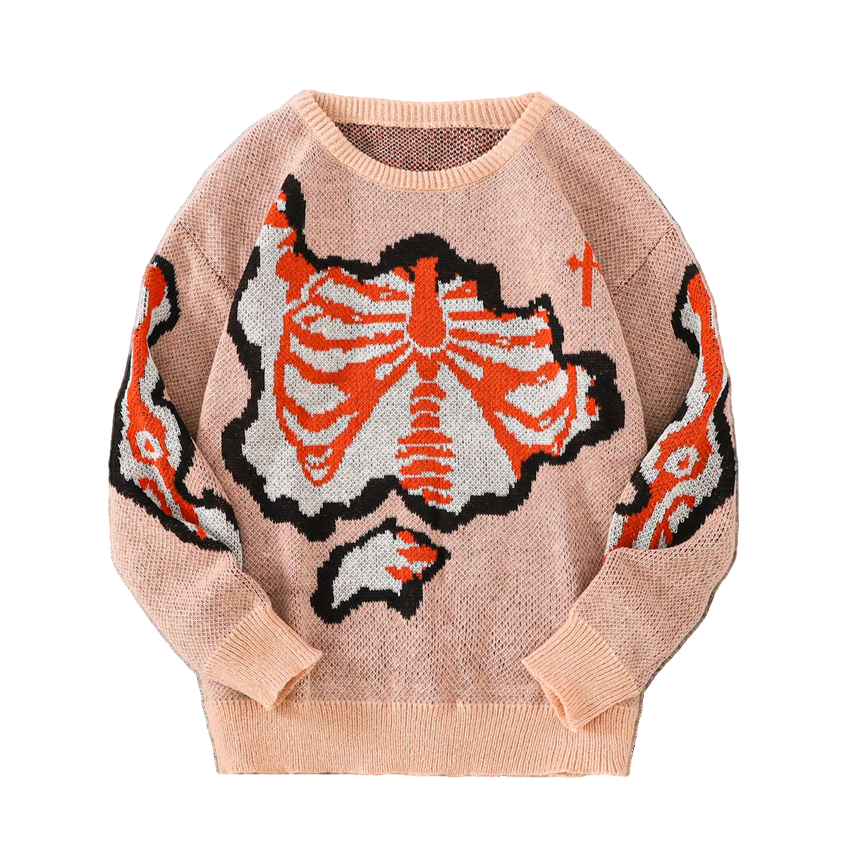 Skeleton Split Sweater