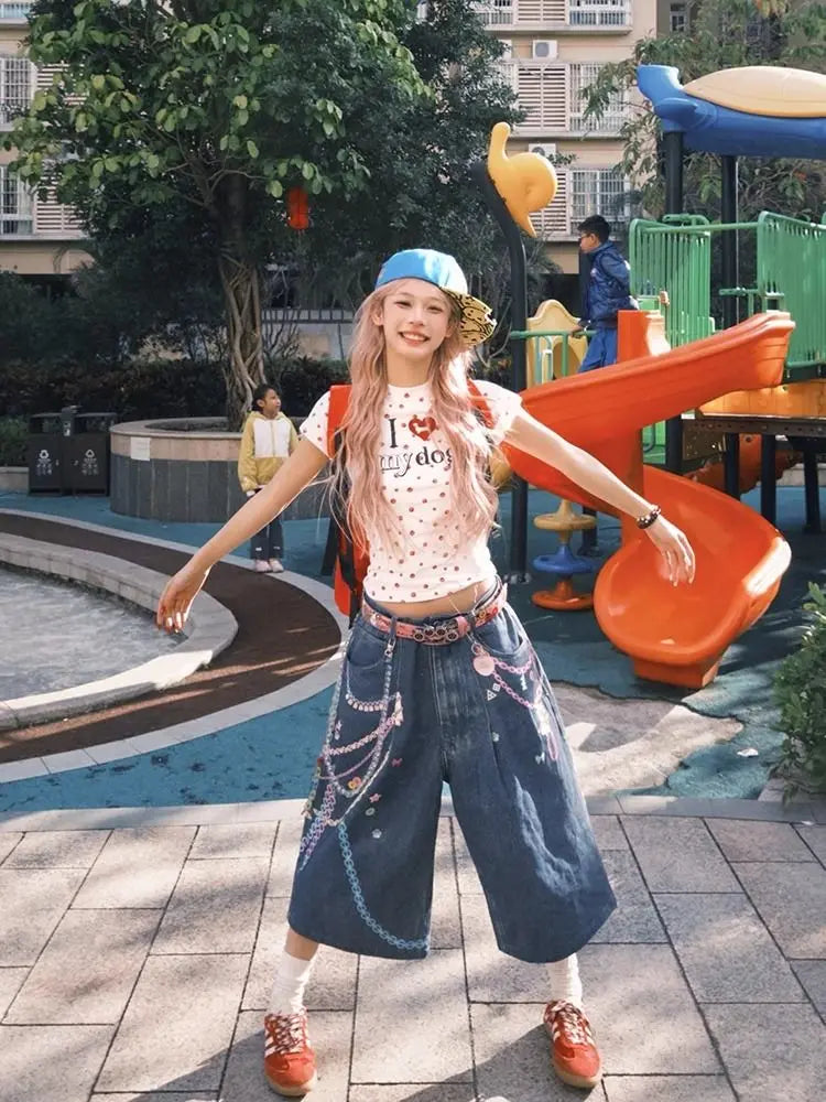 HOUZHOU Aesthetic Denim Jorts