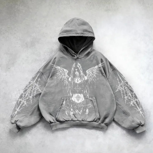 Y2K Vintage Fashion Zip Up Hoodie