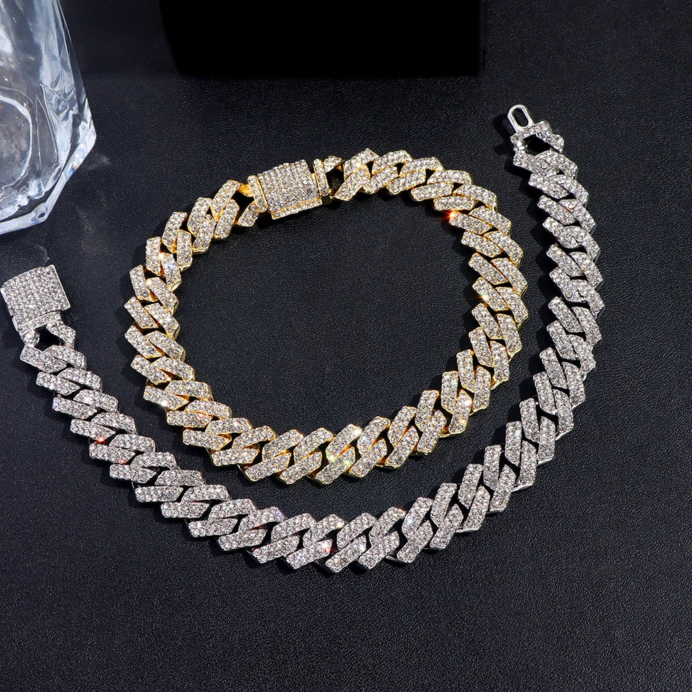 Iced Out Cuban Chain Bracelets