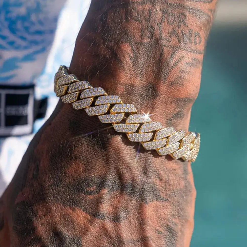 Iced Out Cuban Chain Bracelets