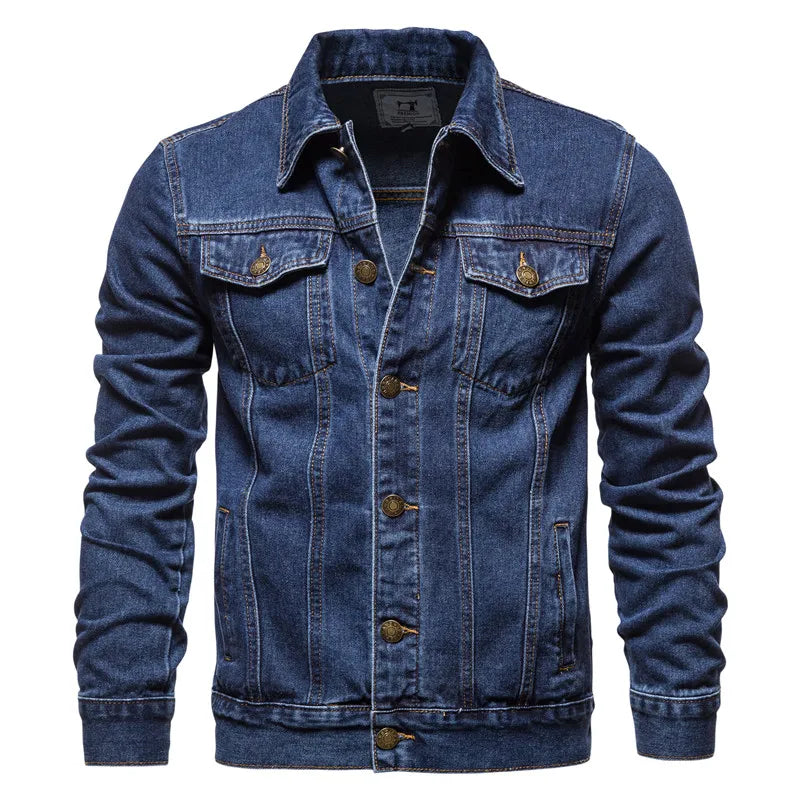 Hommes Motorcycle Denim Jacket