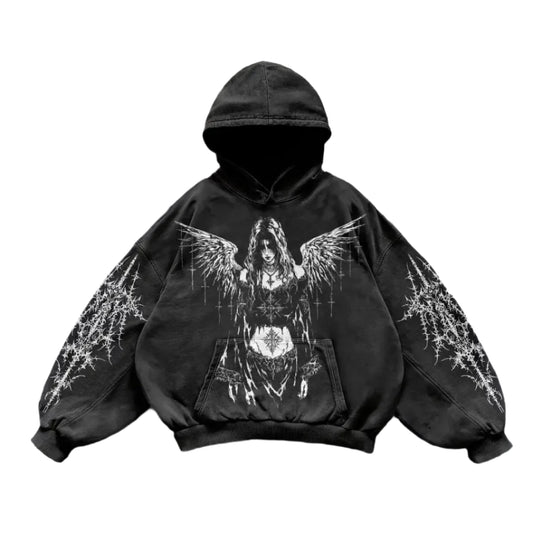 Y2K Vintage Fashion Zip Up Hoodie