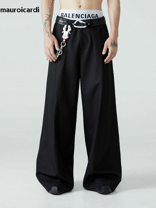 Luxury Pleated Designer Jeans