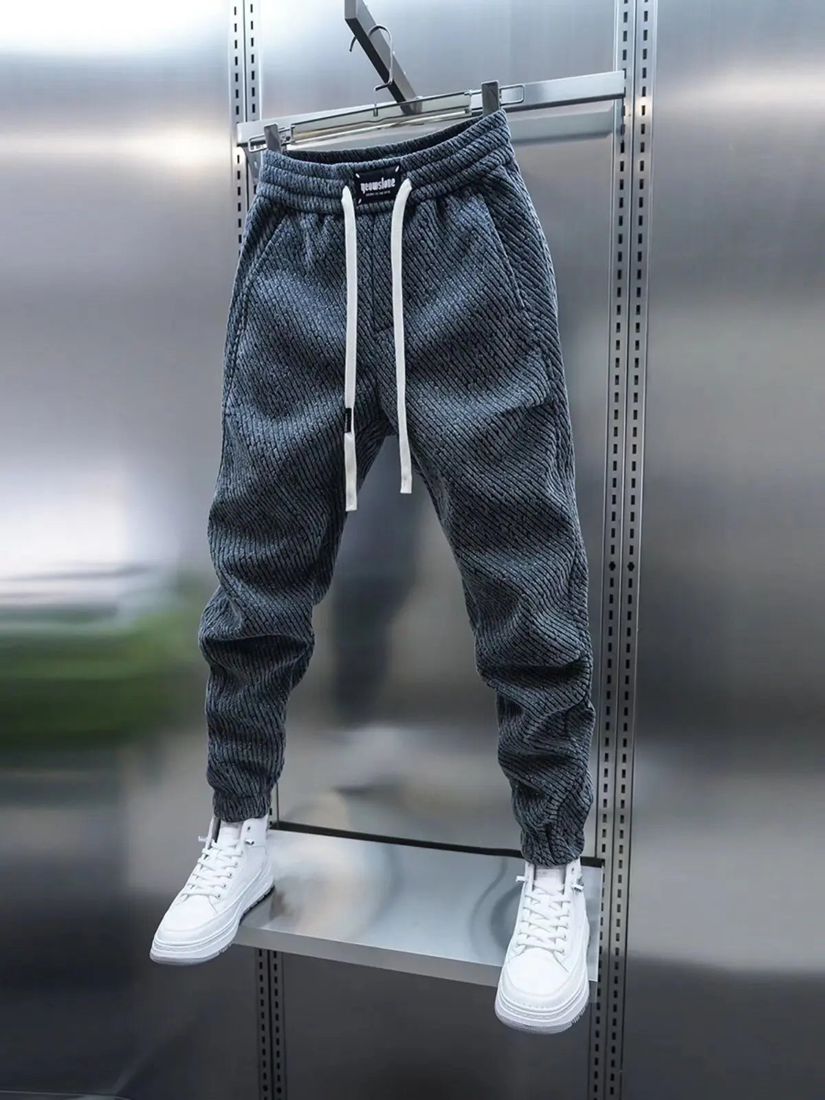 Loose Zebra Striped Sweatpants