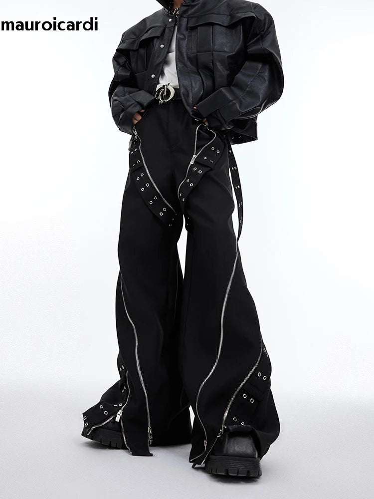 Mitternachts-Gurtwerk Designer Trousers