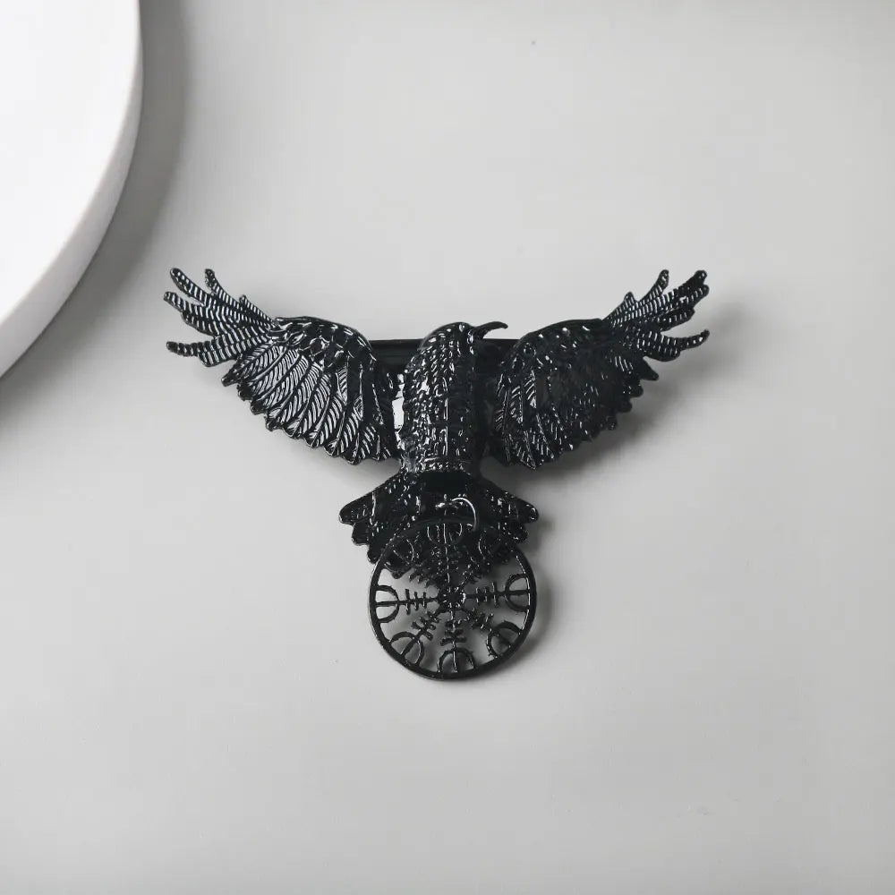 Runed Crow Hair Clip