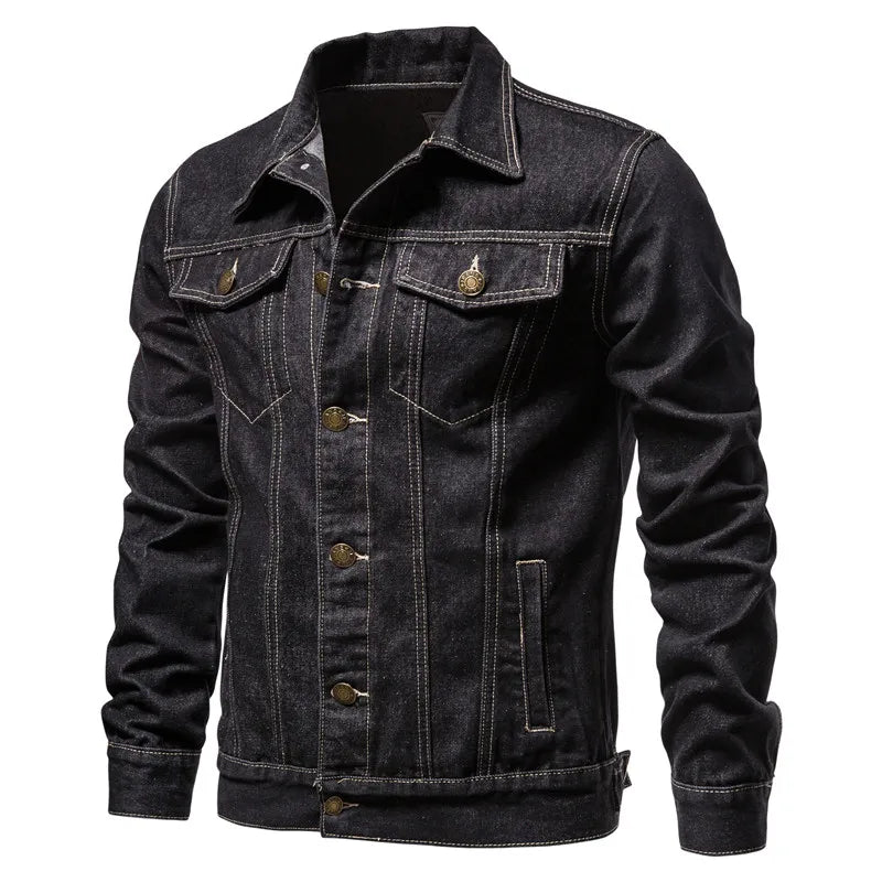 Hommes Motorcycle Denim Jacket