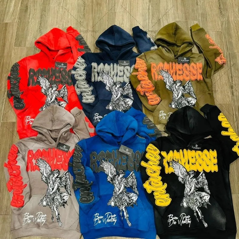 Retro Rock Punk American Hoodie