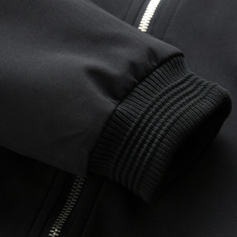 Clean Windbreaker Slim Bomber Jacket