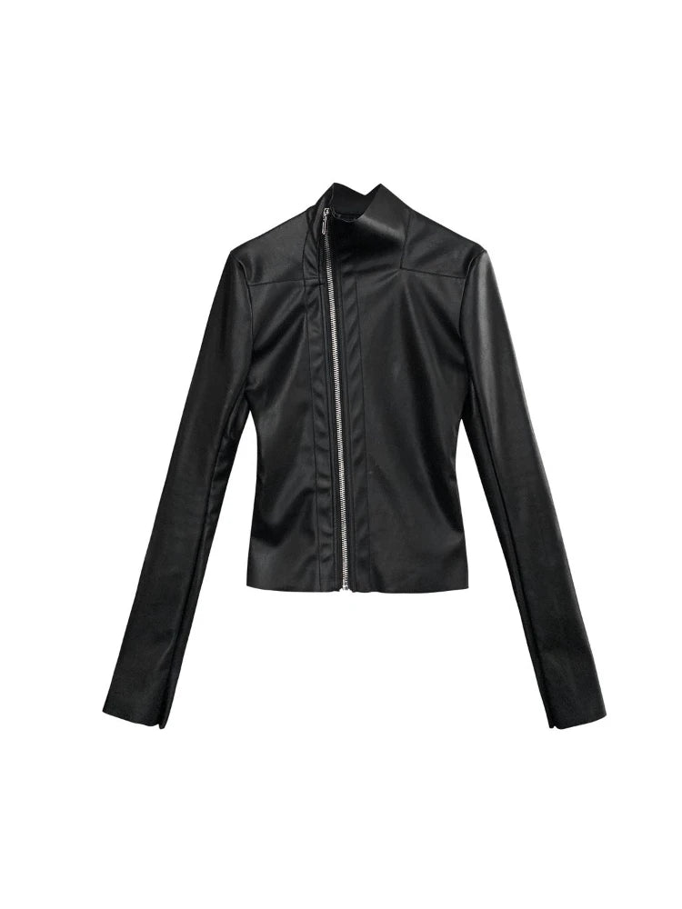 Cropped Elastic Mujer Chaqueta Jacket