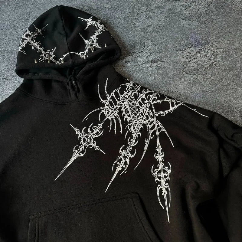 Y2K Harajuku Gothic Hoodie
