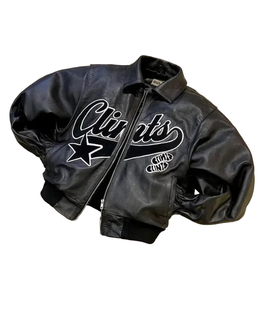 Zip Up CLINTS Bomber Jacket