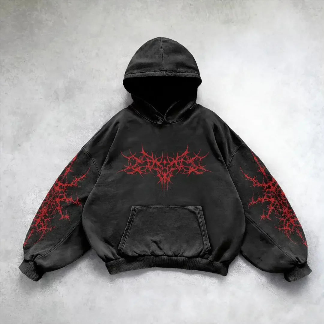 Y2K Vintage Fashion Zip Up Hoodie