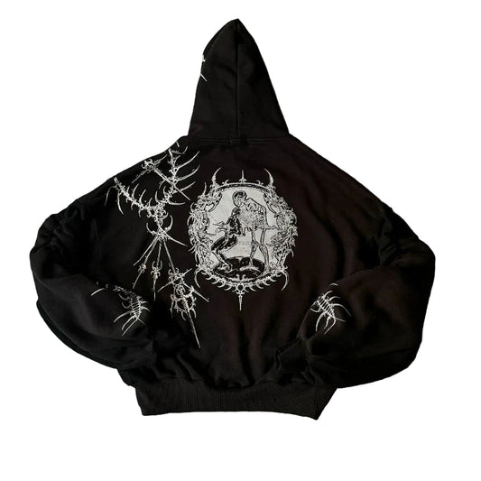 Y2K Harajuku Gothic Hoodie